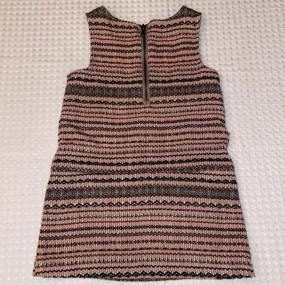 GENUINE KIDS by OSH KOSH Size 3T Girls Tweed Jumper Dress Pink Gray
